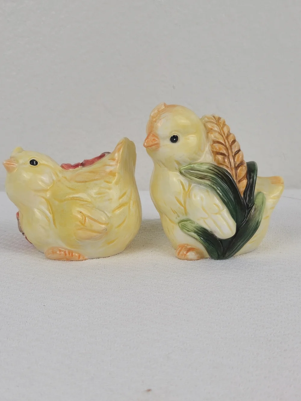 Cosmos Gifts Fall Harvest Ceramic Chick Salt & Pepper Shakers